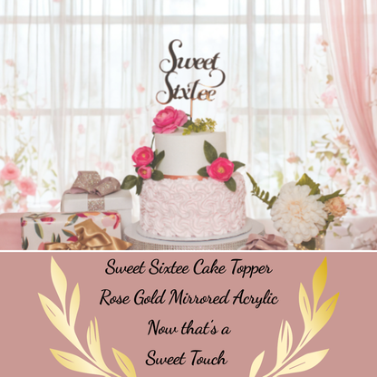 sweet sixtee cake topper, add to any cake to add a special element to her 60th birthday party, sweet sixty, sweet 60