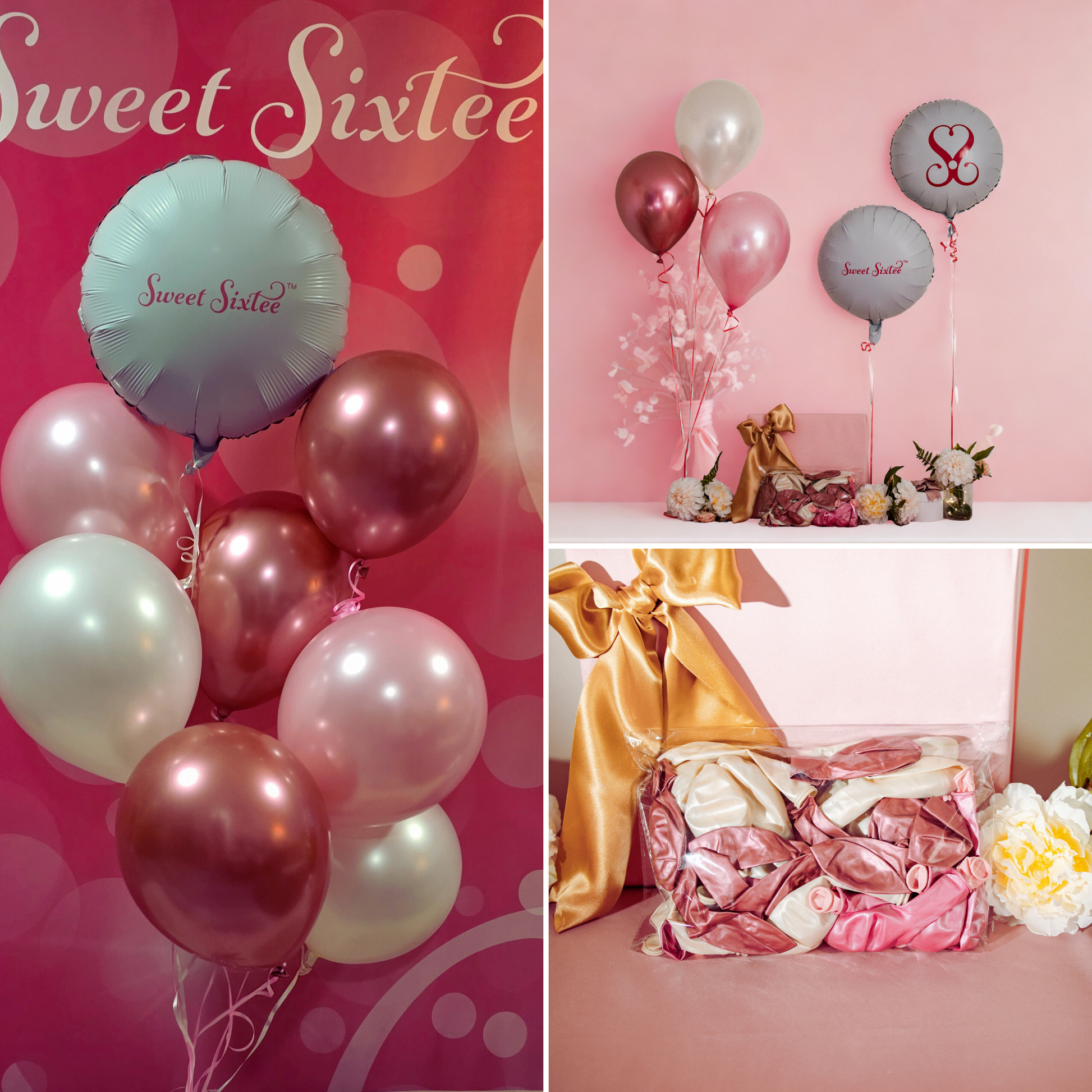 make a balloon bouquet or arch or decorate with our beautiful balloons, 60th birthday party decorations, 60th birthday party decor, sweet sixtee, idea for 60th birthday party, 60th birthday ideas for mom, 60th party ideas, 60th birthday colors