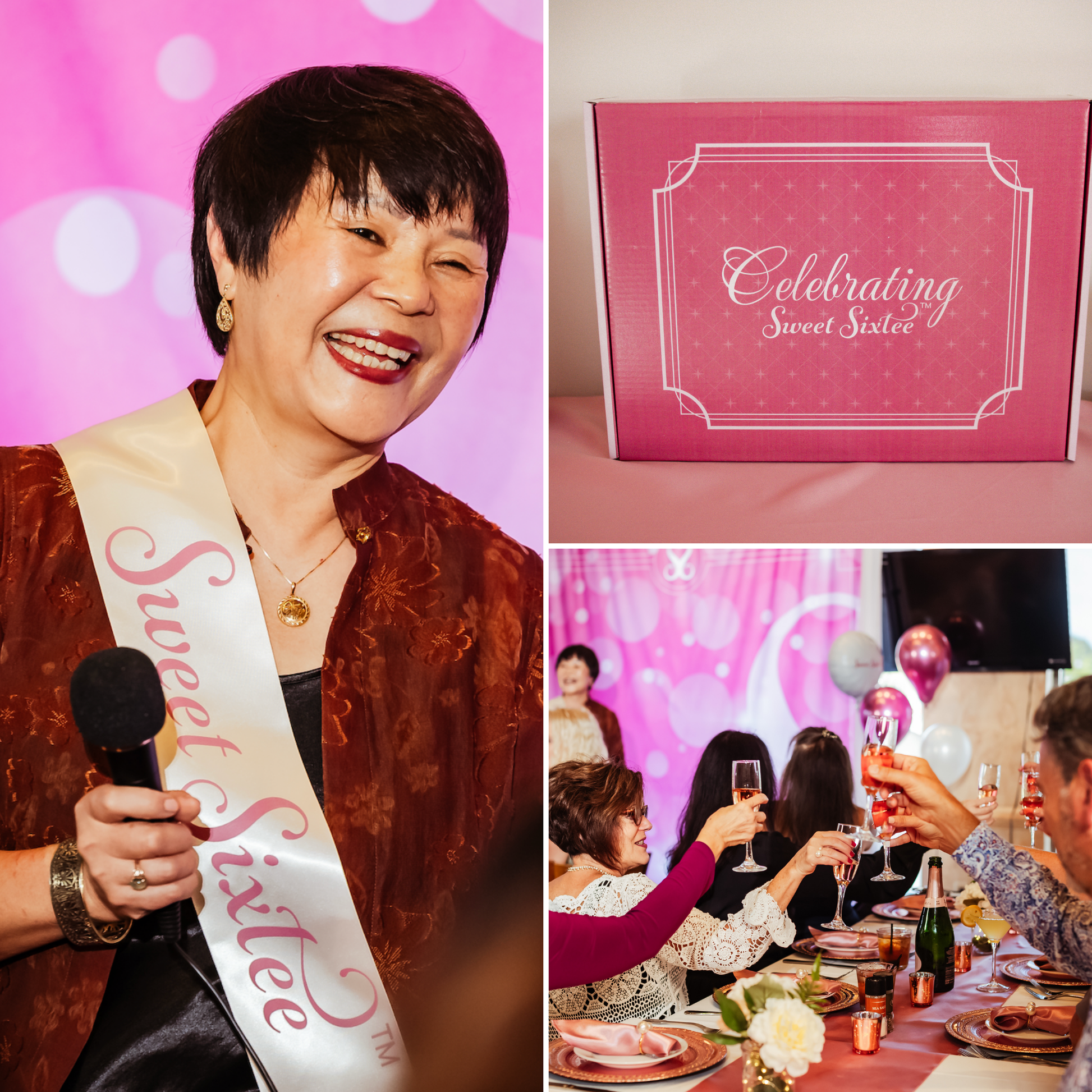 her 60th birthday, satin and sheen birthday decoration for 60th birthday by Sweet Sixtee