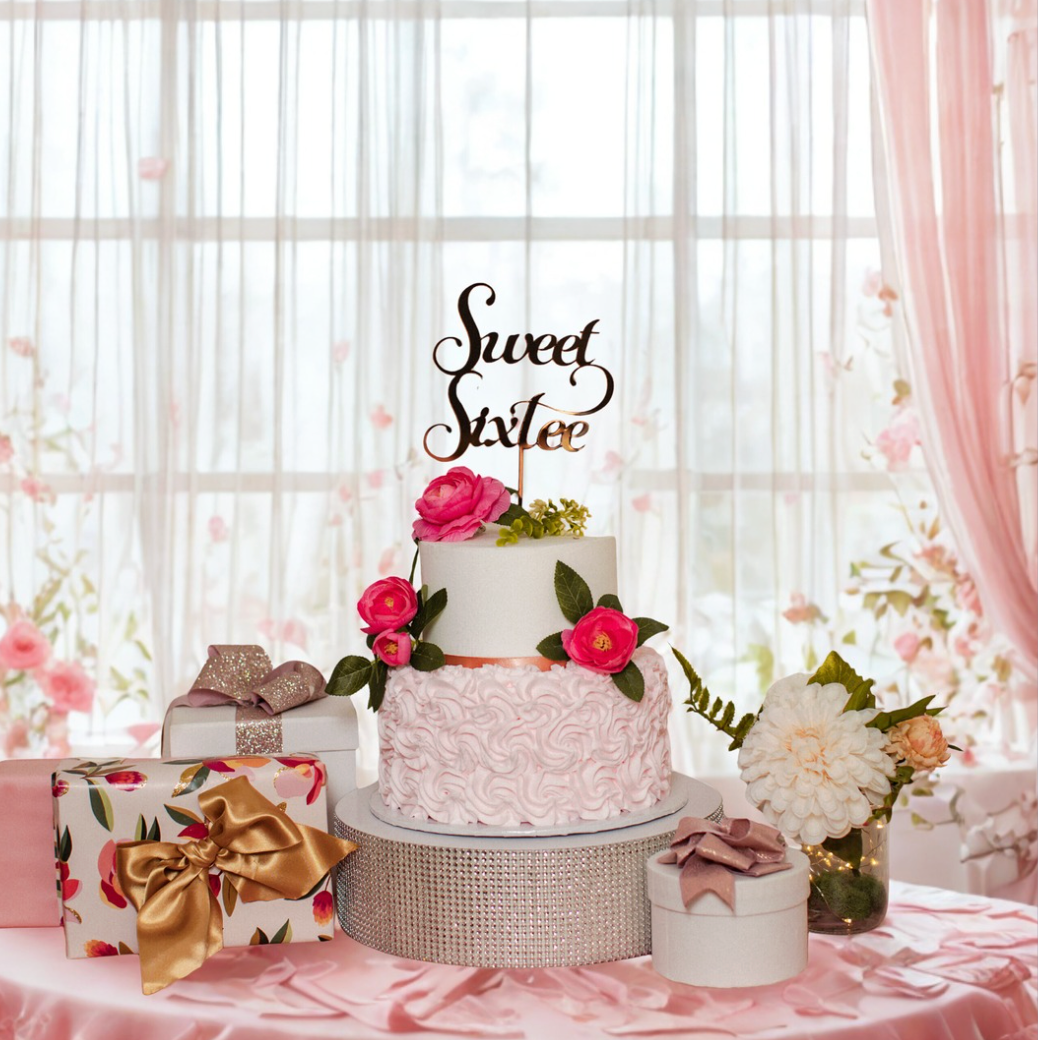 sweet sixtee cake topper, 60th birthday cake, what to do for her 60th birthday? 60th birthday party ideas, 60th birthday party decorations, themed birthday party