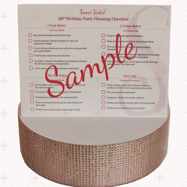 image of 60th birthday party planning checklist by sweet sixtee