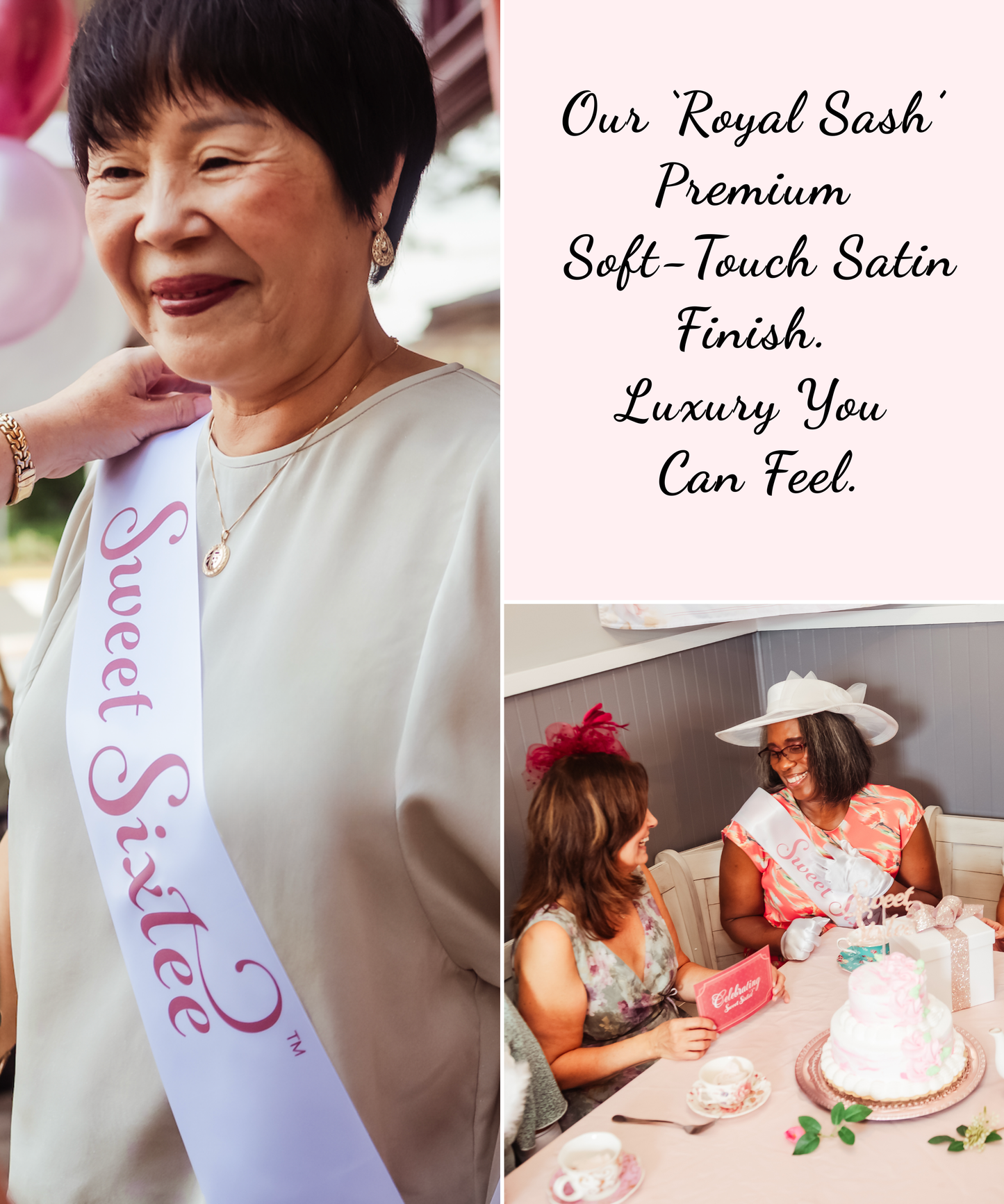 Sweet Sixtee 60th birthday sash, honor her with a sweet sixty birthday party