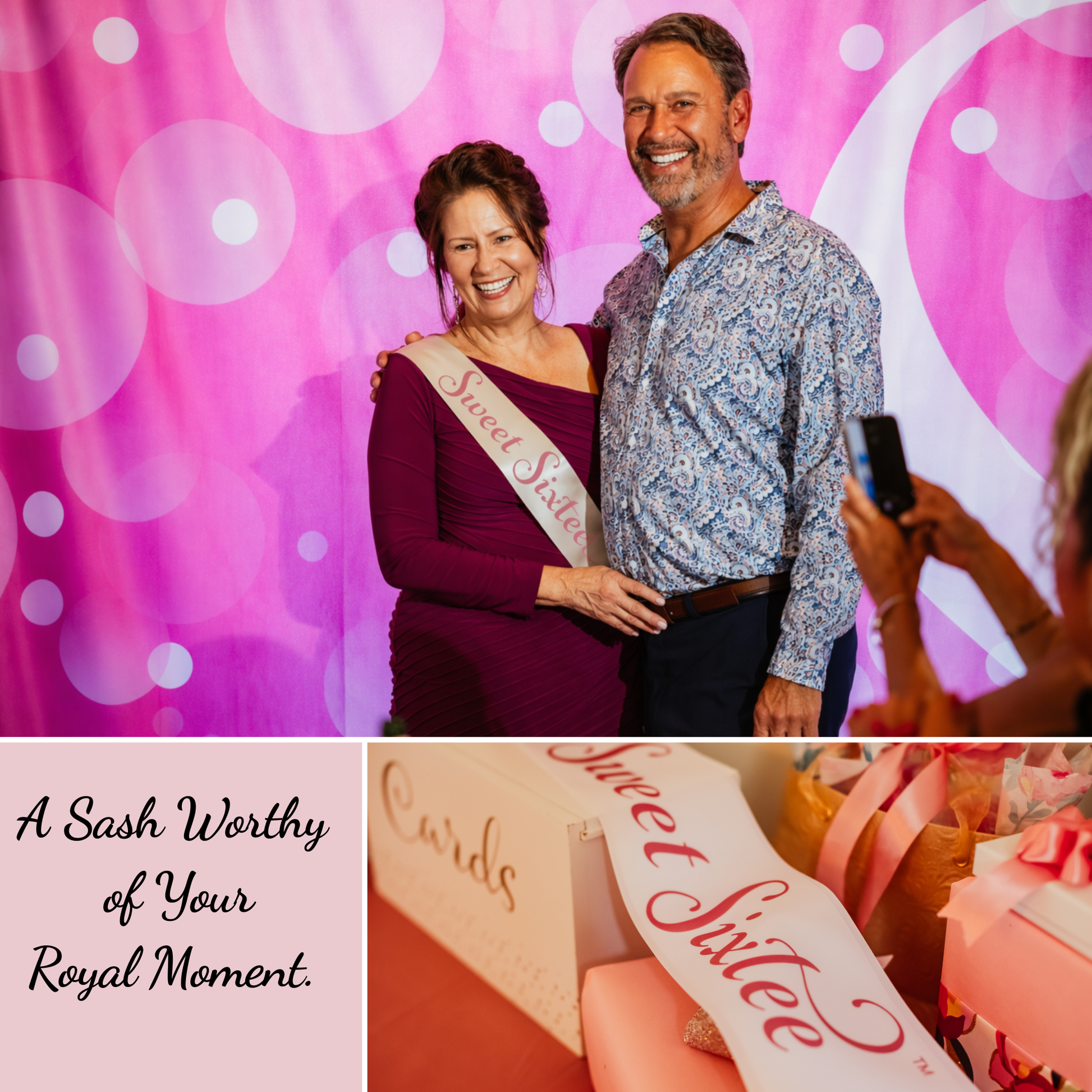 Sweet sixtee sash, honor her 60th birthday, sweet 60, sweet sixtee, 60th birthday party decorations